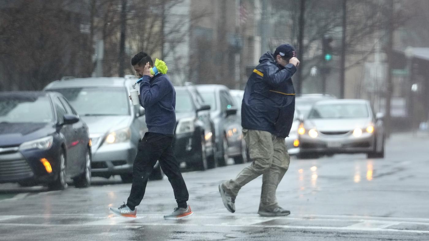 Heavy winds and precipitation are moving through New England